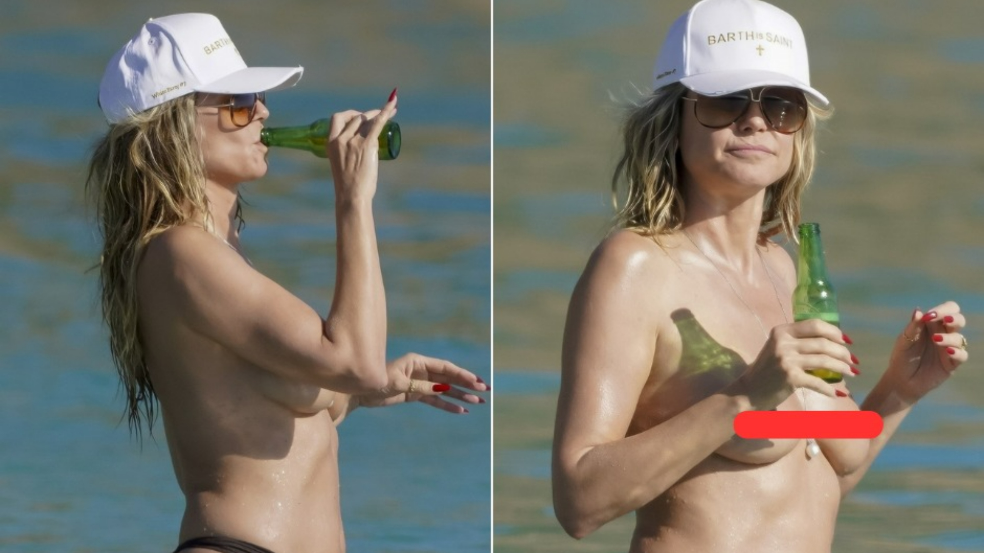 Vedeta care a renunțat la inhibiții și a apărut topless în vacanță a întors toate privirile pe plajă